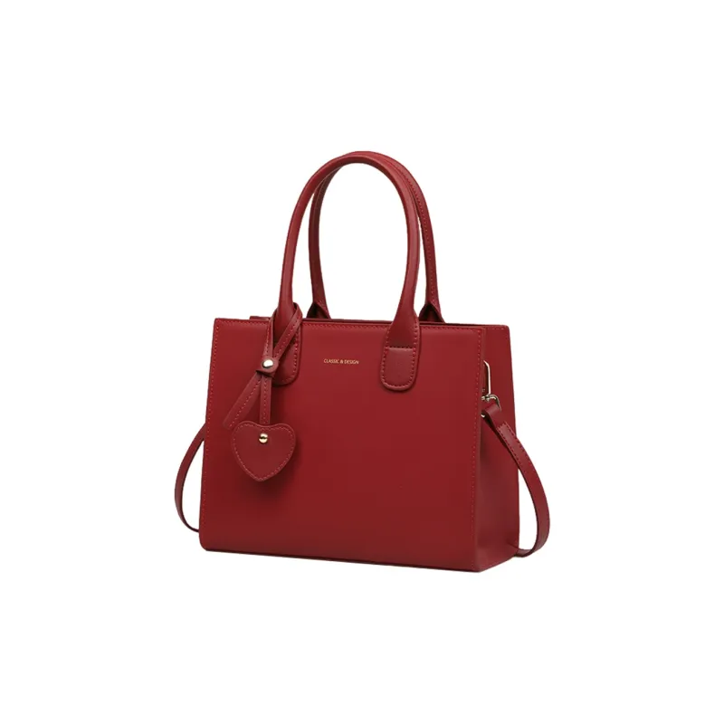 COMELY Cow Leather With Synthetic Leather Mom Bag, Crossbody Bag, One Shoulder Handbag Regular Women's Red-2
