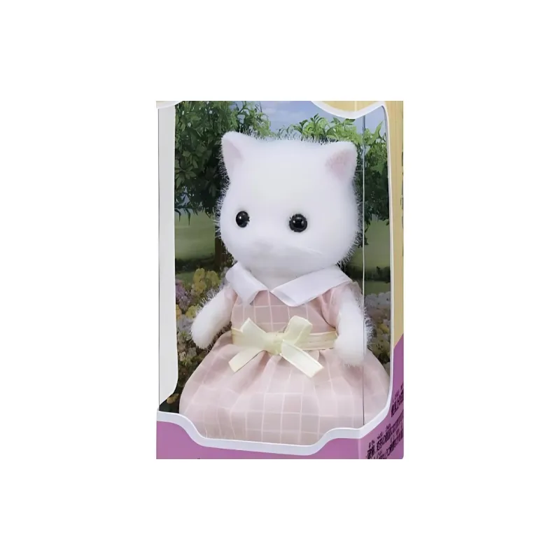 Sylvanian Families Persian Cat Sister Standing Treasure Dolls Plush Doll Small Size Tall-2