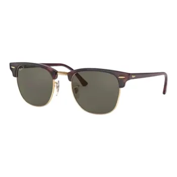 RayBan Plate Frame Acetate Browline Sunglasses Unisex Black