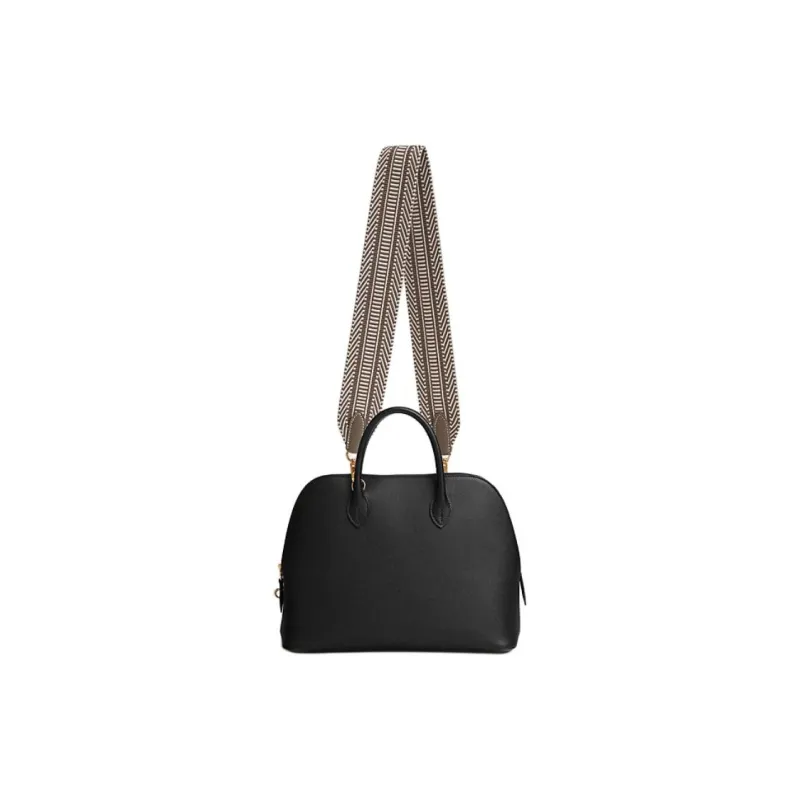 HERMES Cavale Canvas With Swift Leather Bag Strap Unisex Elephant Gray-2