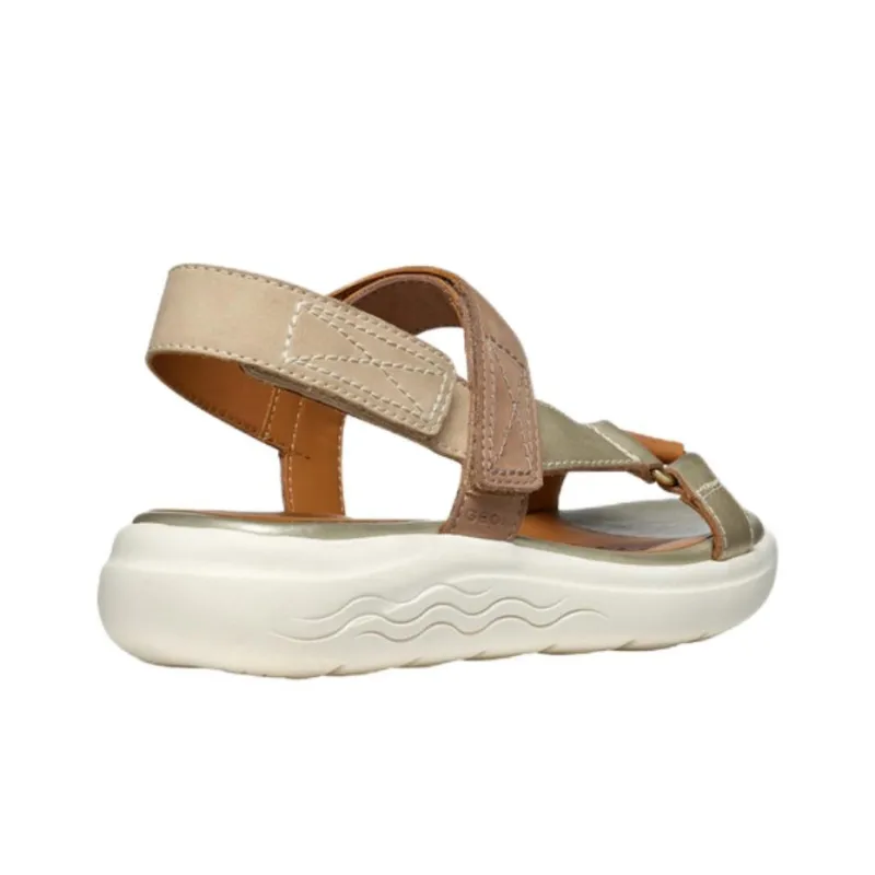 GEOX Spherica EC5W Beach Sandals Women's Gold Umber-2