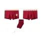 Minimalist Style Red+Panda Red+Prosperity Socks*1