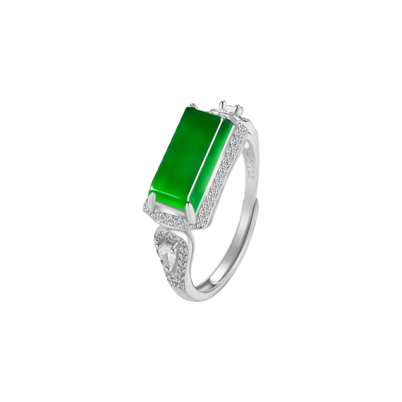 Jade Is Boundless Ice Glutinous Jadeite Rings Women's-5