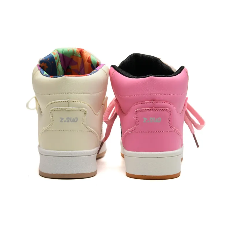 Z.SUO Coverage Impact Resistance Wear Resistant Height Increasing High Top Skateboard Shoes Unisex Box Included-24