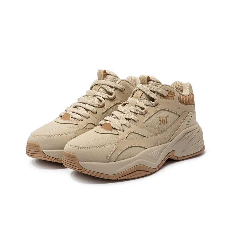 361° Sailing Series Slip Resistant, Abrasion Resistant, Thermal Mid Top Casual Shoes Men's Apricot Tea Brown-2