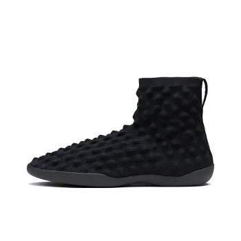 EQLZ EQUALIZER Lightweight Anti Slip High Top Casual Shoes Unisex Phantom Black