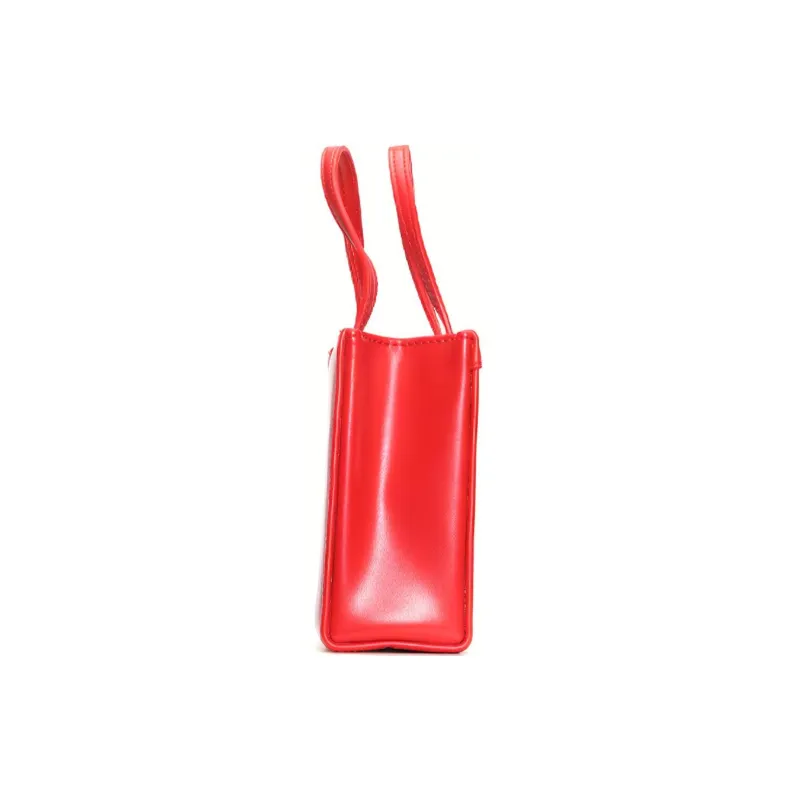 MOSCHINO Polyurethane Handbag Shoulder Bag Women's Orange Red-1