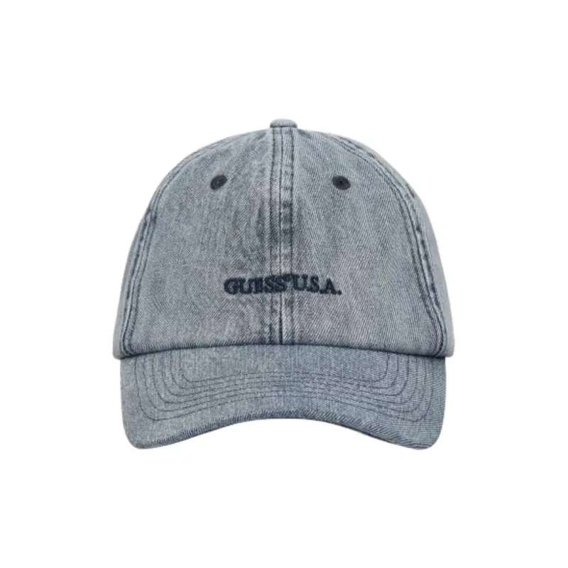 GUESS Denim Baseball Caps Unisex Blue-2
