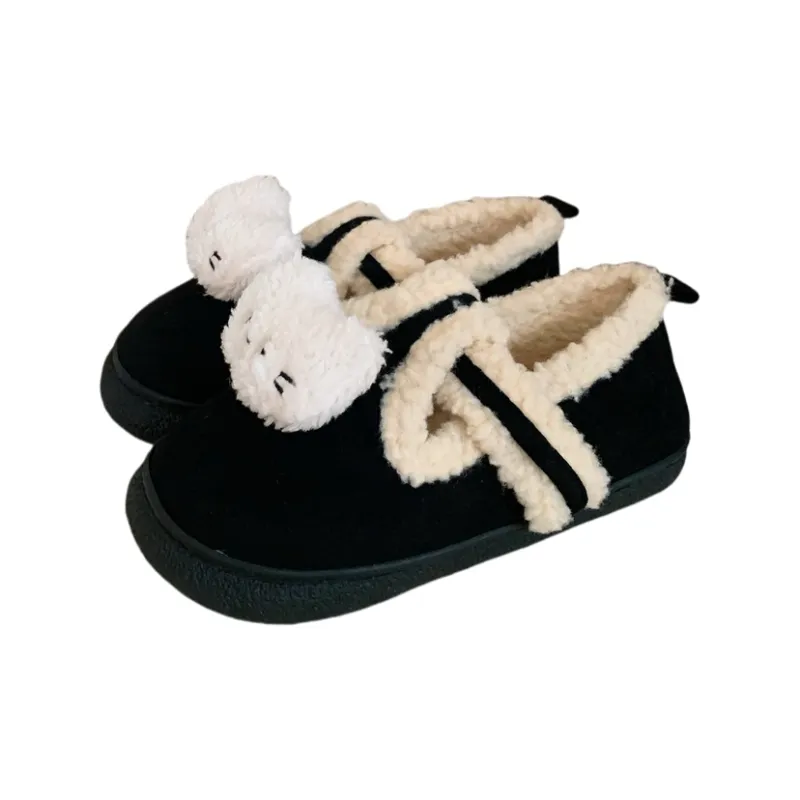 Thin Strips Cotton Slippers Women's, Light Brown-8