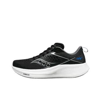 Saucony Anti Slip Wear Resistant Low Top Running Shoes Men's Black