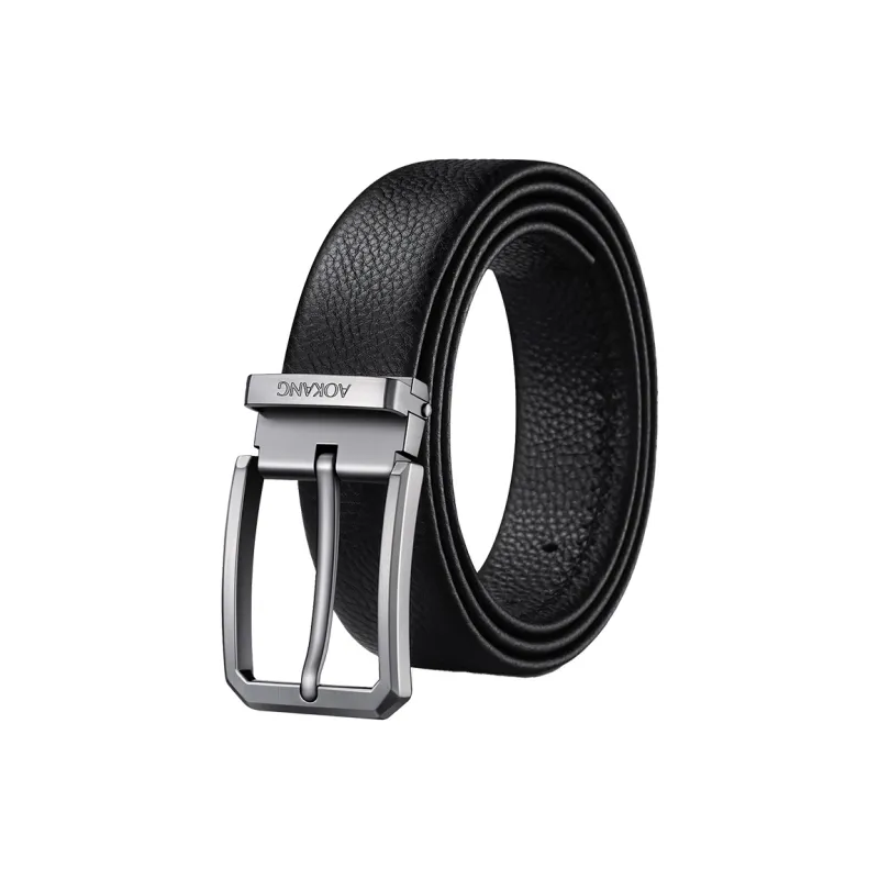 AOKANG Top Grain Cow Leather Belts Men's Width 3.4cm-0