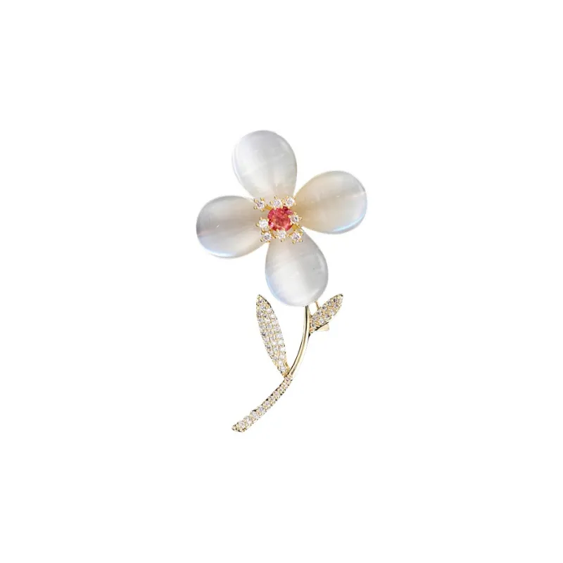 Lockstarfy Glass Cat Eye Brooches Women's-5