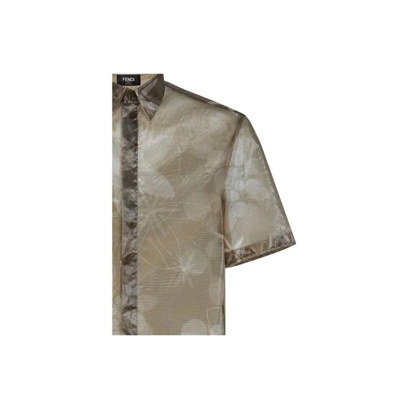 FENDI Shirts Men Green-3