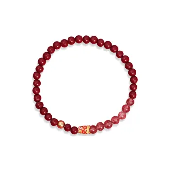 CANHUI Cinnabar Shore Koi Fish Bracelet Women's