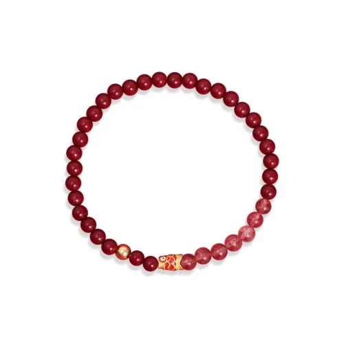 CANHUI Cinnabar Shore Koi Fish Bracelet Women's