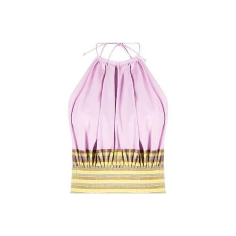 TORY BURCH Halterneck Panelled Maxi Dress-2