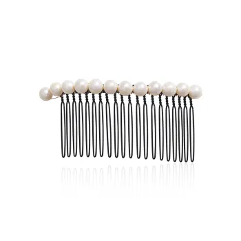 Yiru Freshwater Pearl Hair Side Comb Hair Accessory Headpiece Women's