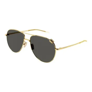 Boucheron Metal Aviator Sunglasses Women's Gold