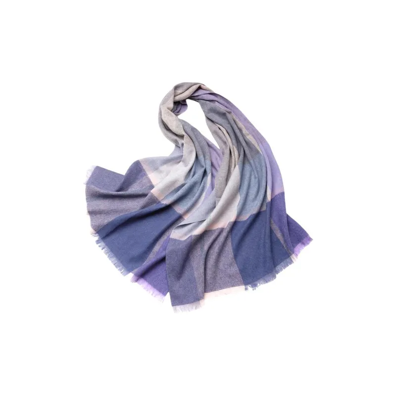 H YXIANG 100% Wool Knit Scarves Women's-8