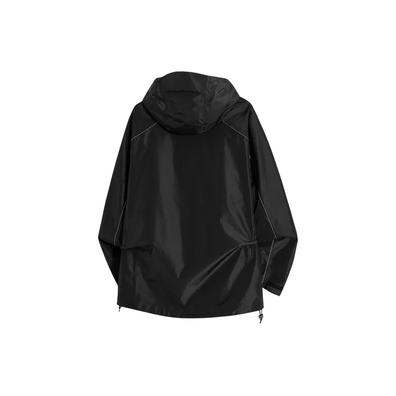 TELENT Waterproof And Windproof Windbreaker Jacket Unisex Ivory White-20