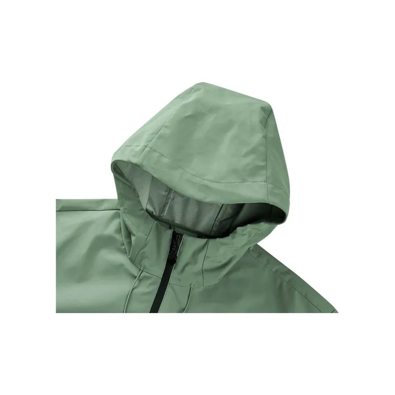 Skechers Water-Resistant Windproof Wear-Resistant Warm Water-Repellent Windbreaker Jacket Men's Brown Green-2