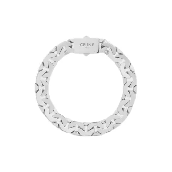 CELINE Mesh Bracelet In Sterling Silver With Rhodium Finish