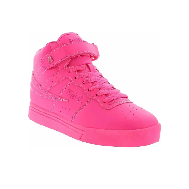 FILA Vulc 13 Anti-Slip Wear-Resistant Mid-Top Skateboard Shoes Women's Pink-2