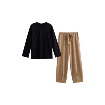 Same Language Pajama Set Men's Wandering Black