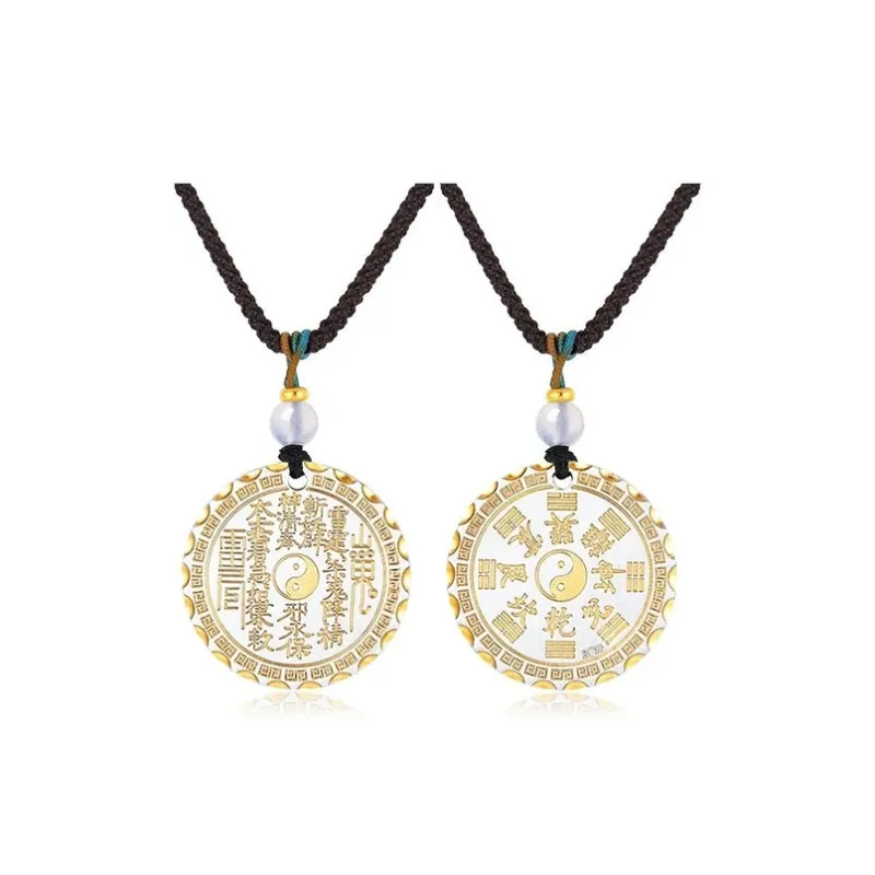 TUTAE 999 Fine Silver Necklaces Unisex Gold-0