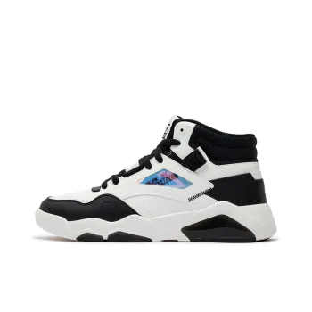 361° Xingran Thermal Slip Resistant And Abrasion Resistant Mid Top Skateboard Shoes Men's White Black