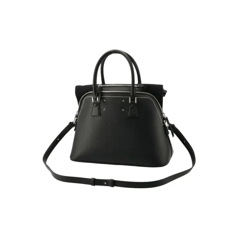 Maison Margiela 5AC Calfskin Shoulder Bag, Crossbody Bag, Handbag Medium Size Women's Black-2