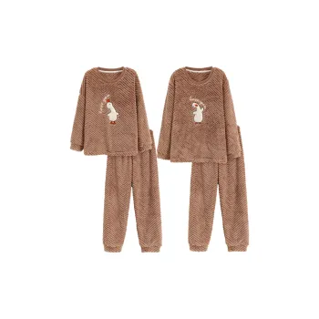 Maultiay Pajama Set Unisex Light Brown
