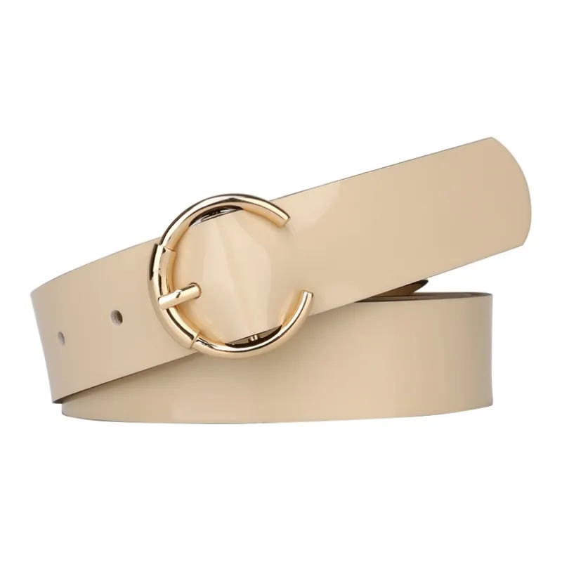 CATELLES Top Grain Cow Leather Leather Belts Women's Black/Burgundy/Coffee/Apricot 2.8cm-18