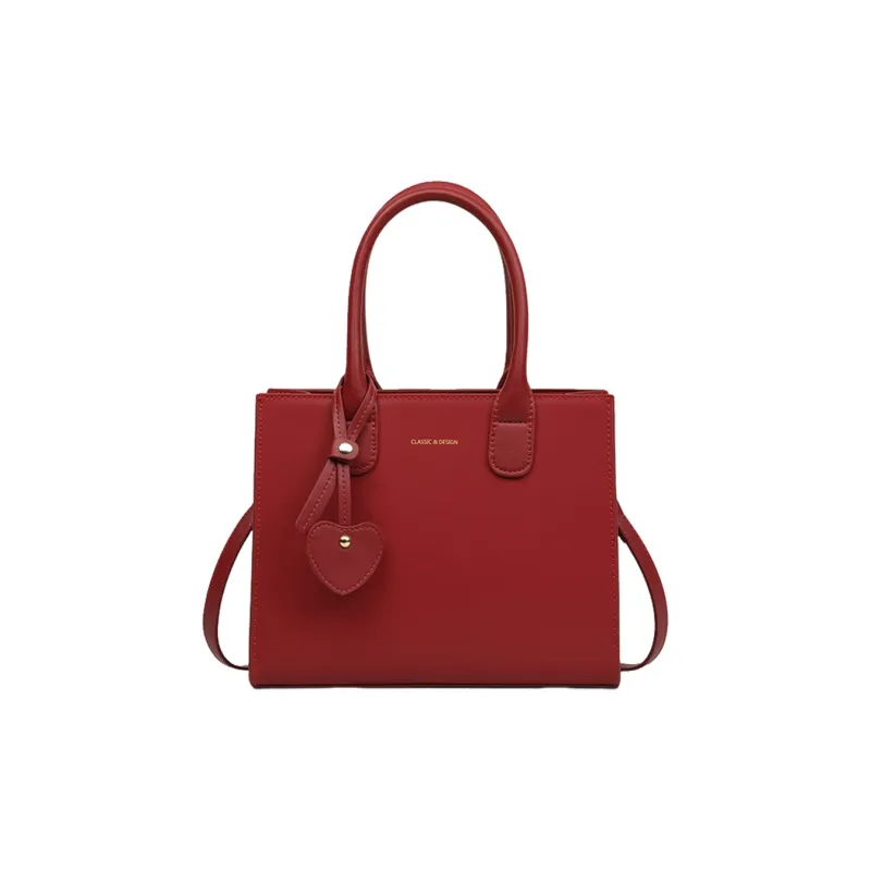 COMELY Cow Leather With Synthetic Leather Mom Bag, Crossbody Bag, One Shoulder Handbag Regular Women's Red-1