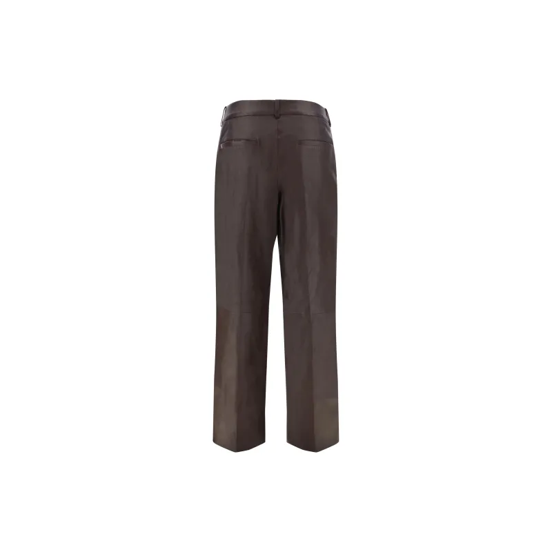 Zimmermann Illustration Wide-Leg Leather Pants-1