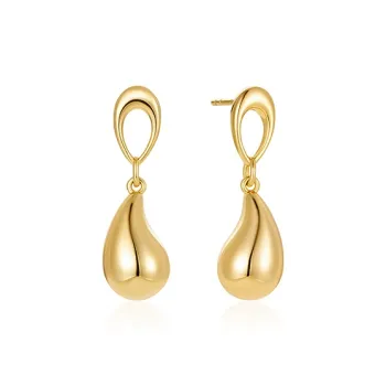 Amber Lollipop S925 Silver Stud Earrings Women's