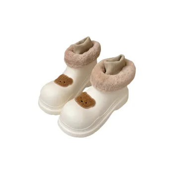 Thin Strips Cotton Slippers Women's, Ivory
