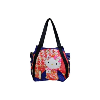 Sanrio Hello Kitty Polyester Handbag, Shoulder Bag Women's Red & Blue