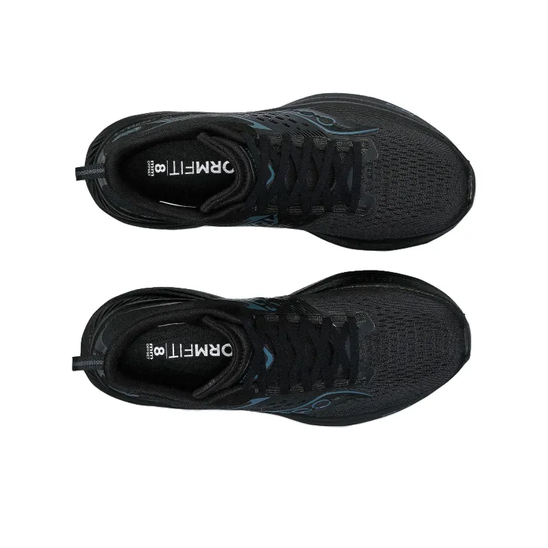 Saucony RIDE 17 Anti Slip Wear Resistant Low Top Running Shoes Women's Black-2