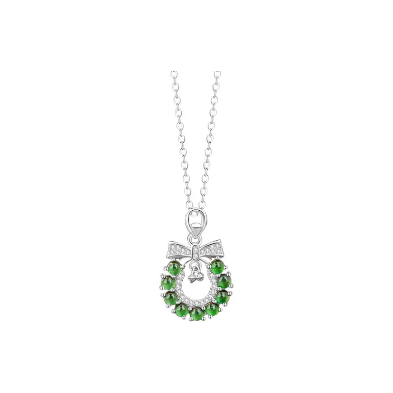 MUSHIFEN Glutinous Jade Jadeite Necklaces Women's-0