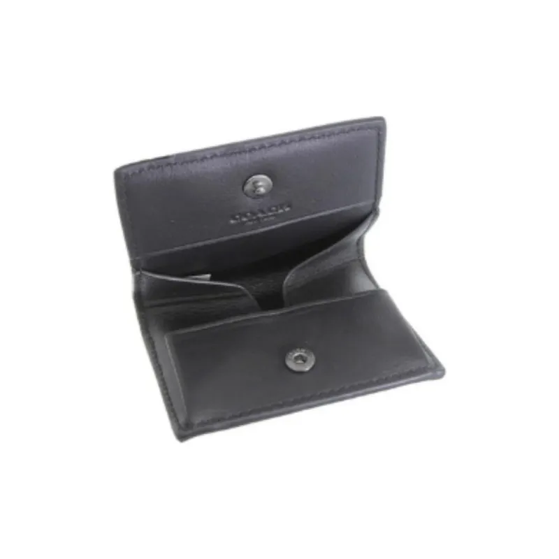 COACH Coated Canvas Wallet Men's Charcoal Black-4