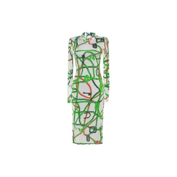 Sangluo Nightgown Women's Twisted Print