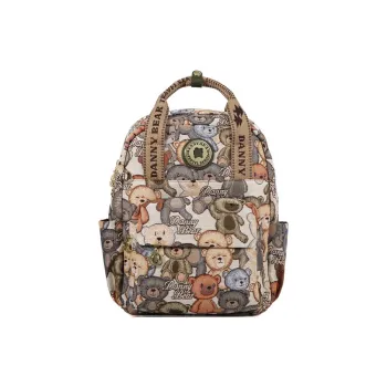 DANNYBEARJEANS Fabric Backpack Regular Unisex Shale Bear Green