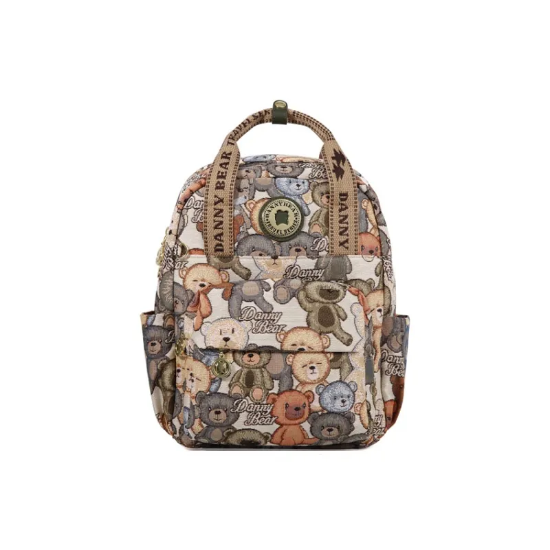 DANNYBEARJEANS Fabric Carry Backpack Regular Unisex Sile Bear Green-0