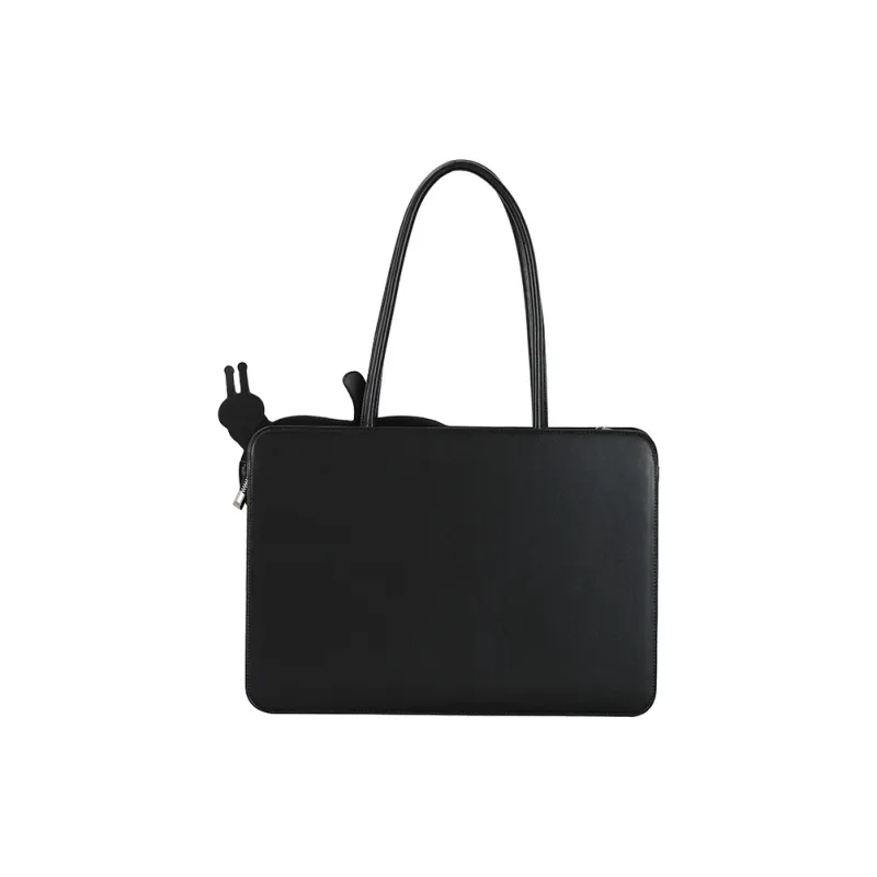Crying Center PU Laptop Bag Regular Unisex Black-1