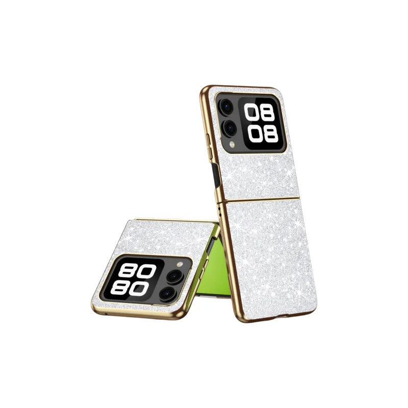 ZHUOJI TPU Material Huawei Novaflip Phone Case Compatibility Foldable Display Women's Ultra Thin Star Diamond Glitter-6