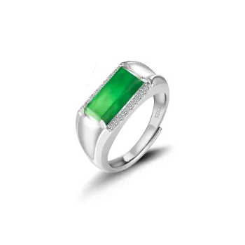 Jade Is Boundless Ice Glutinous Jadeite Rings Unisex
