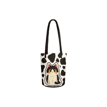 AOSONG Suede Tech Fabric Bucket Bags Shoulder Bags Women's Cow Cat