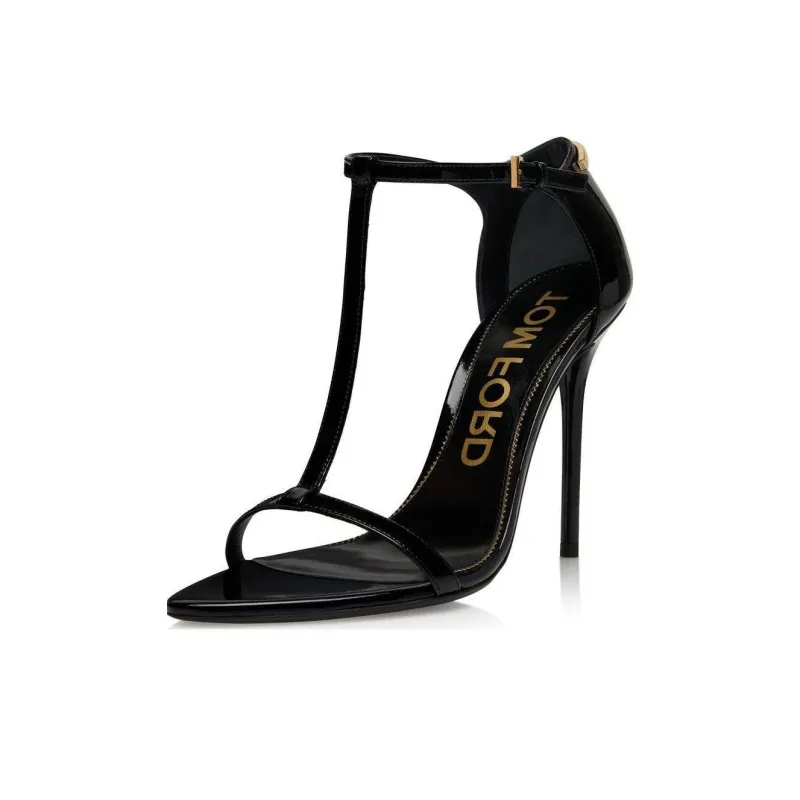 TOM FORD One Strap Sandals 10.5cm Women's Black-4