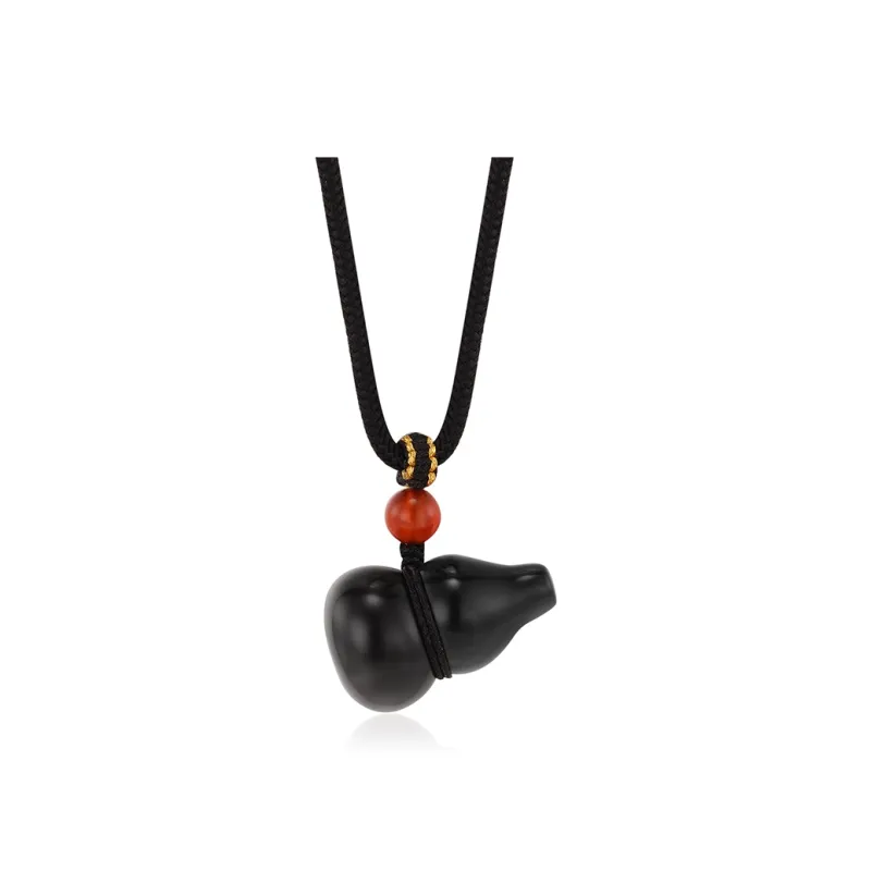 CHINA GOLD Obsidian Necklaces Unisex-3